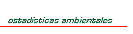 Estadsticas ambientales