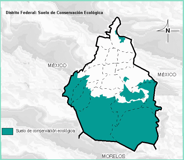 Distrito Federal: Suelo de Conservacón Ecológica